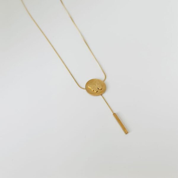 Lariat-Halskette mit Schmetterling